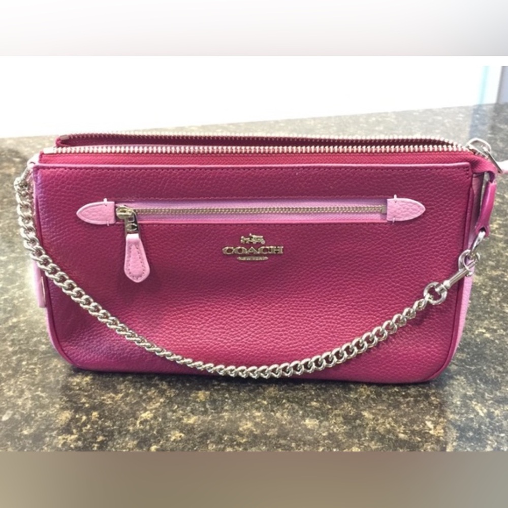 Coach Nolita Pink  Bag with Chain Strap